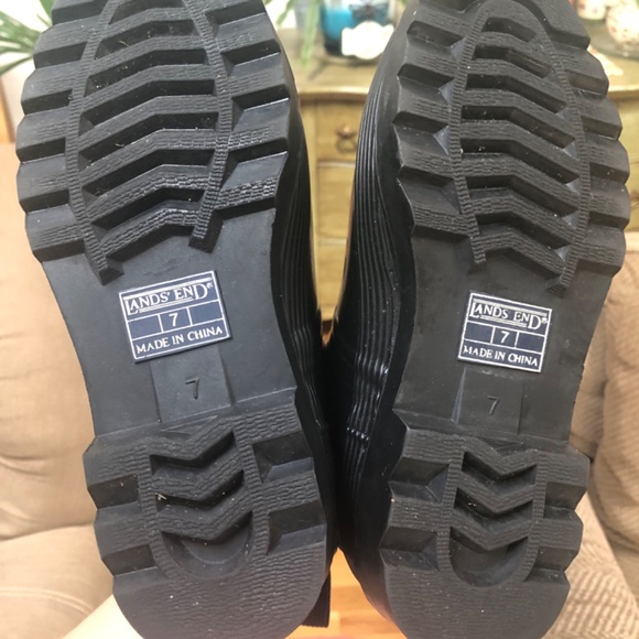 Lands’ End Black Boots size 7 - Picture 5 of 11